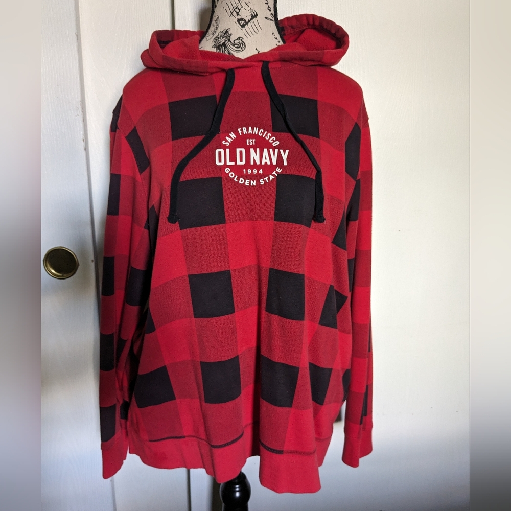 Old Navy plaid hoodie